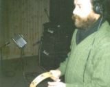 Pedr&iacute;n grabando la pandereta