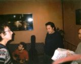 Rafa, Rom&aacute;n y Javi en el saloncito